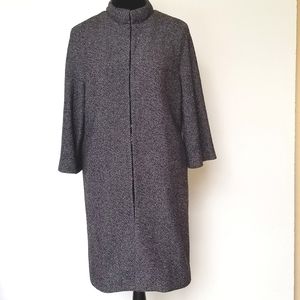 Tory Burch Wool Blend Tweed Coat